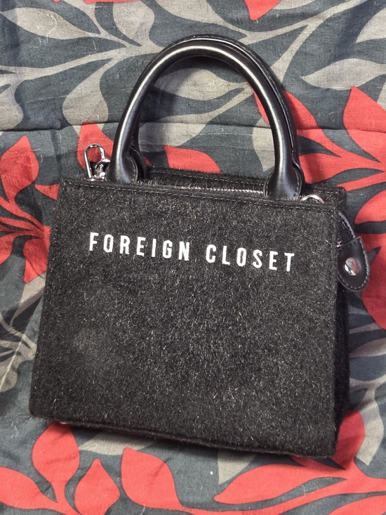 Foreign Closet Handbags - Black Mini Top-Handle Bag
